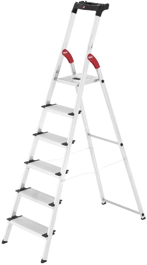 Haushaltsleiter L80 ComfortLine / Aluminium / 6 Sprossen 4007126023957