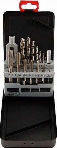 Abraboro Maschinengewindebohrer-Set M3–M12 ABRABORO, HSS-G [15-teilig]