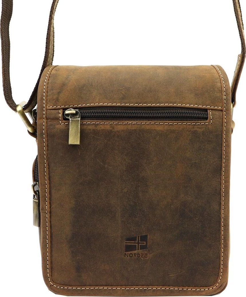 Nordee Herren-Gürteltasche aus Naturleder Nordee MSD-03 GM10 NoSize
