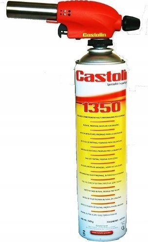 Castolin PIEZO-BRENNER + GASFLASCHE 1350 300 g, Anschluss 7/16"