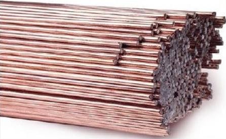 Metallurgie – VERKUPFERTES SCHWEISSSTANGENMATERIAL 4,00 × 1000 mm SPG1 [Einheit: kg] – DRU 4 × 100 CU