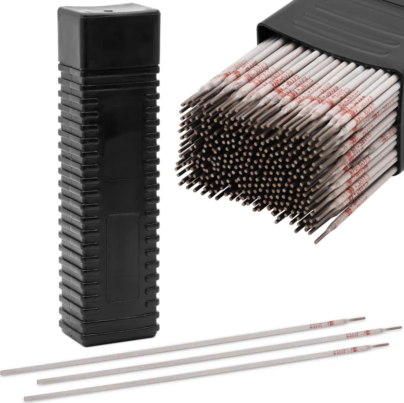 Stamos Germany Schweißelektroden E316L-17 für Stahl AISI 316/317, Durchmesser 2 x 300 mm – 5-kg-Set Schweißelektroden E316L-17