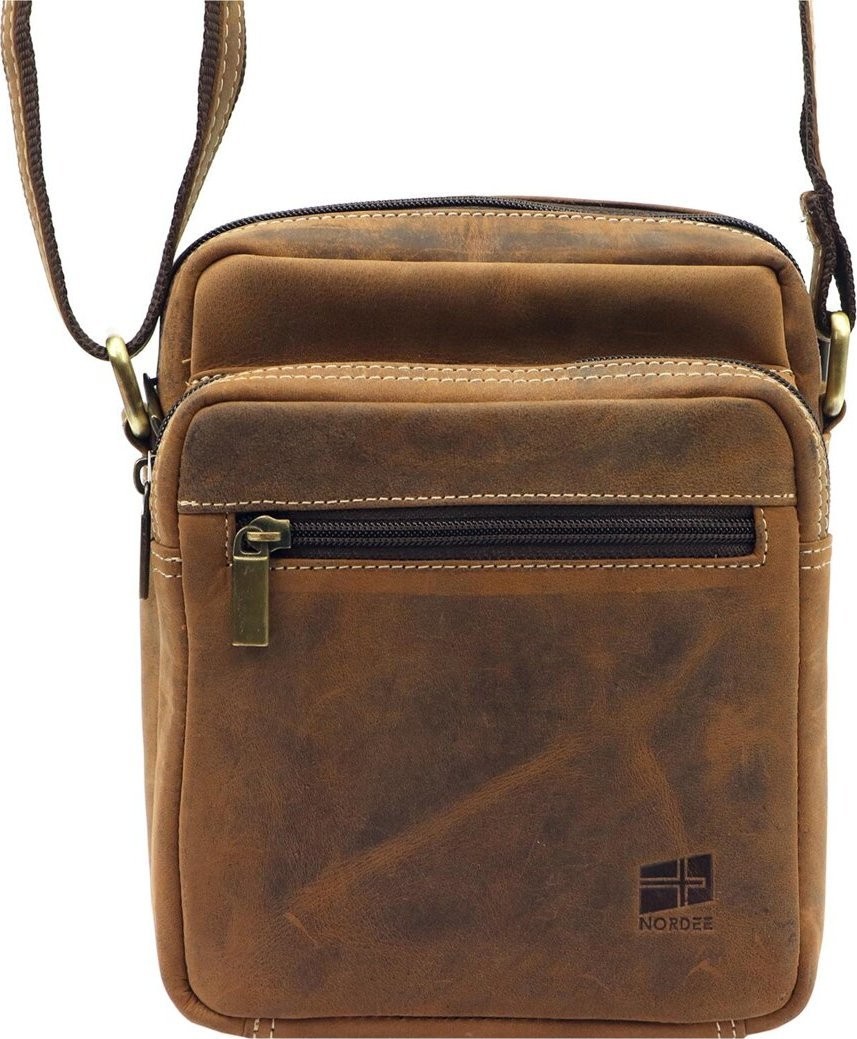 Nordee Herren-Gürteltasche aus Naturleder Nordee MSD-03 GM01 NoSize