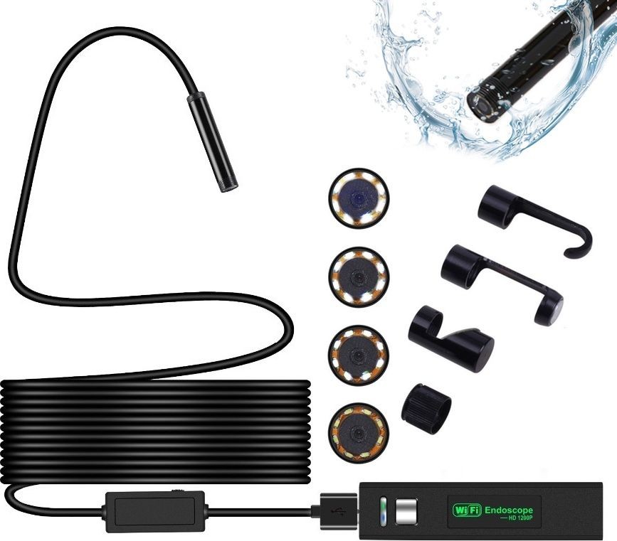 Xrec Endoskop / Inspektionskamera / WLAN, USB, 1200p, 8 mm – 5 Meter