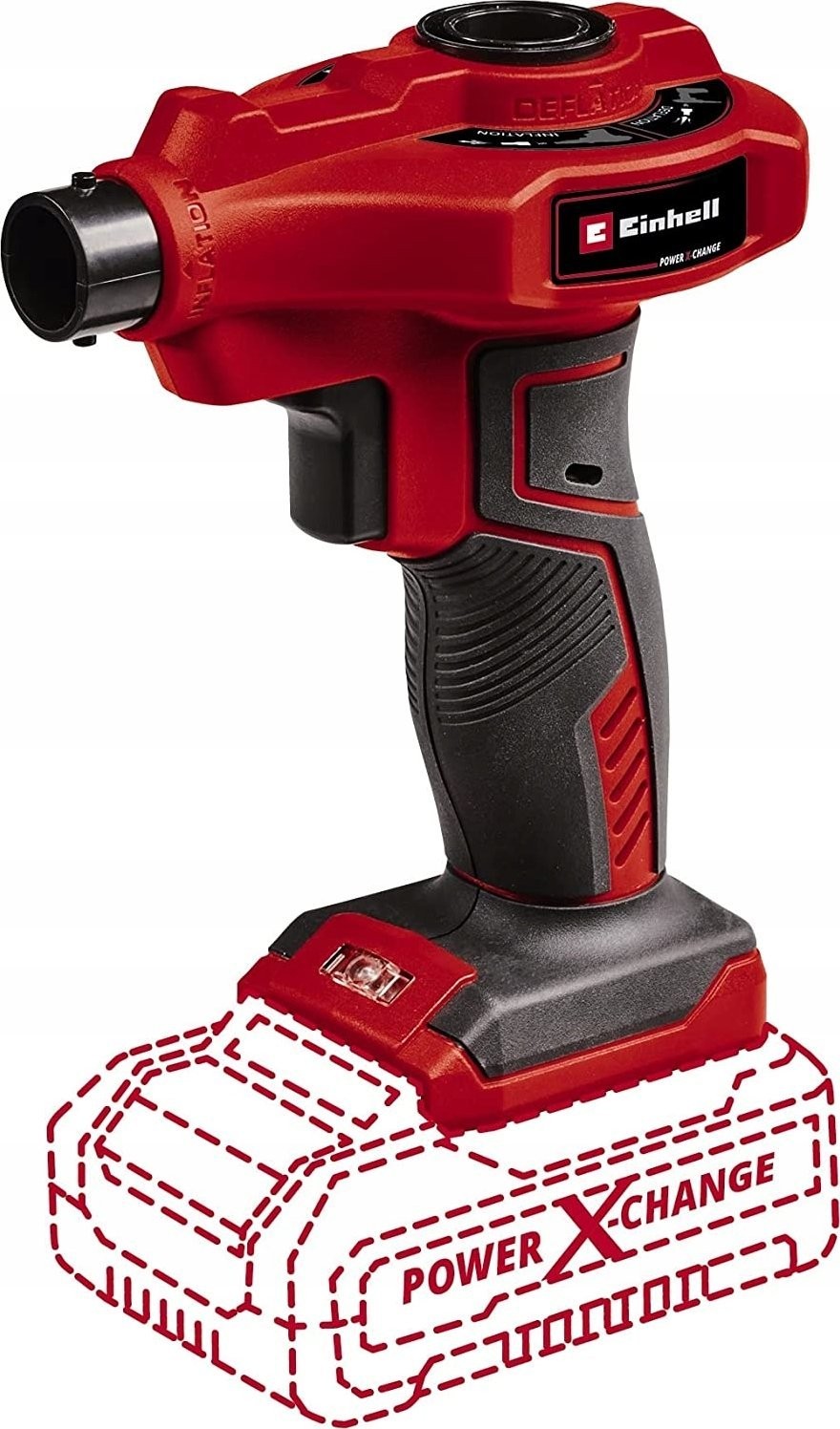 Einhell-Autokompressor Einhell Cordless Air Pump CE-AP 18 Li-Solo, 18 V (rot/schwarz, ohne Akku und Ladegerät)