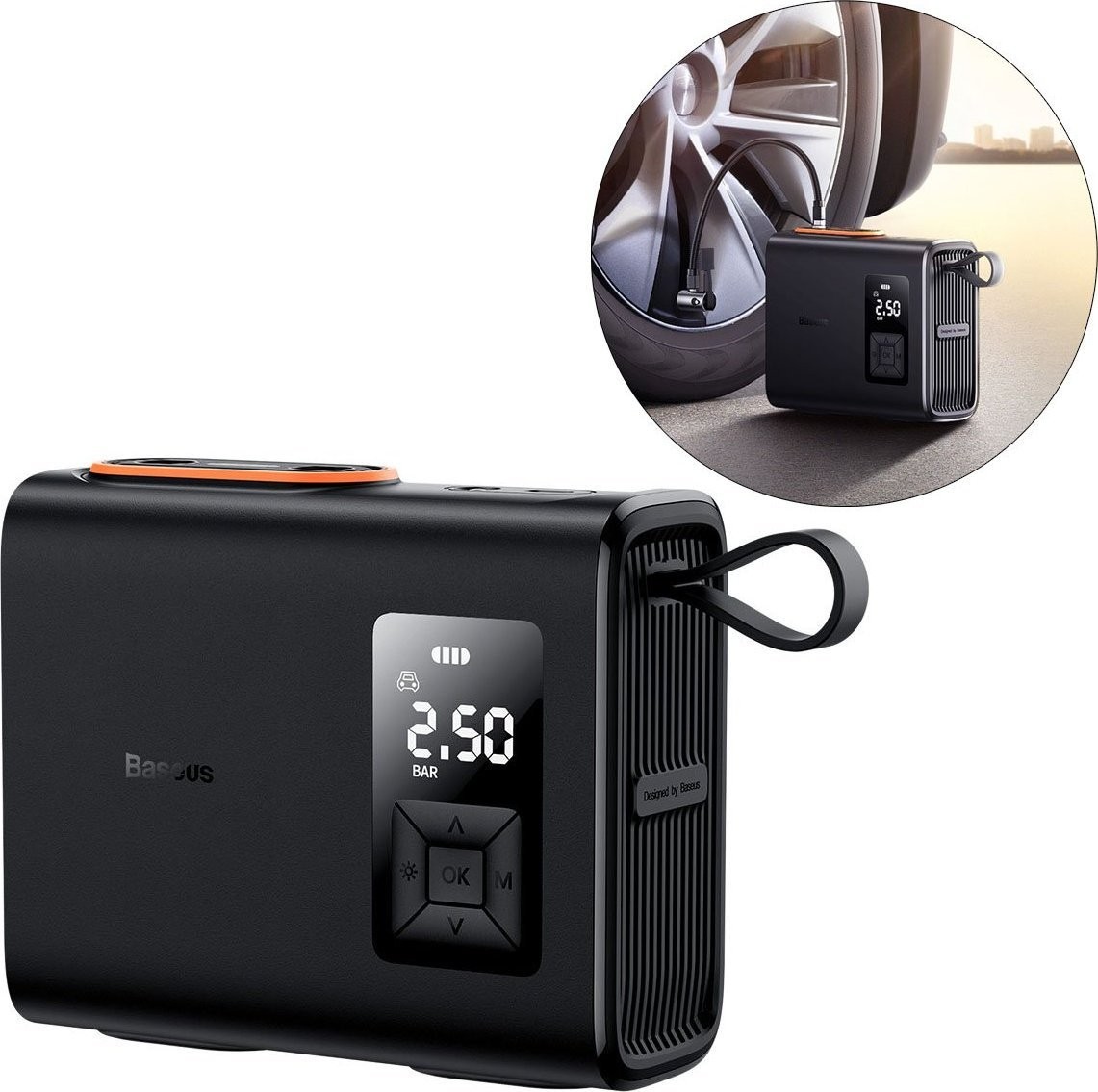 Baseus Auto-Kompressor: Baseus Mega EnergyPump Series Dual Cylinder Wireless Inflator