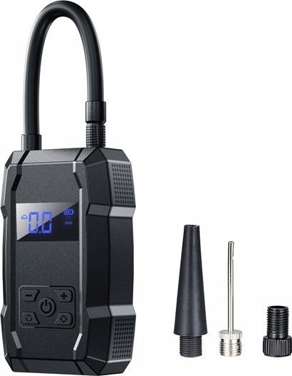 Wekome WEKOME Pi801 Autokompressor – Tragbare elektrische Autopumpe + Powerbank 2000 mAh (Schwarz)