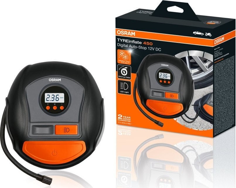 Osram TYREinflate 450 OTI450 Autokompressor, 12 V, 120 W