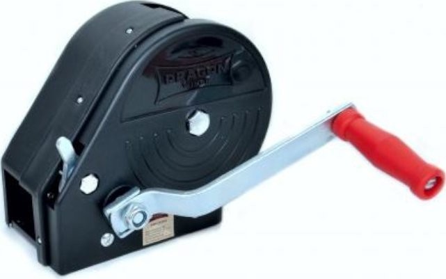 Dragon Winch Handwinde DWK-25C im Gehäuse mit 10 m Stahlseil, Zugkraft 1133 kg