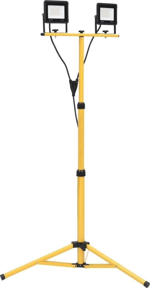 vidaXL LED-Scheinwerfer mit Ständer, 2×20 W, warmweißes Licht