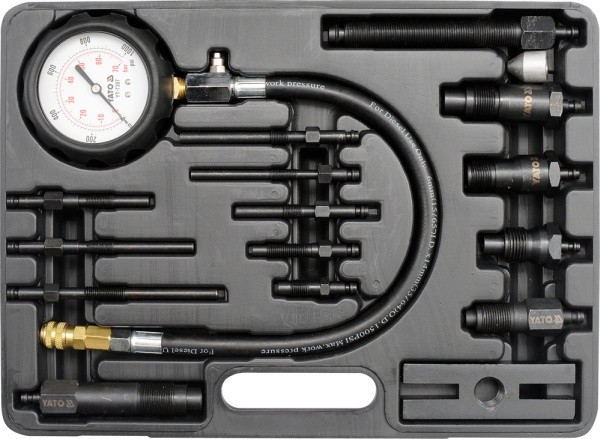 Yato Kompressionsdruckmesser für Dieselmotoren, 16-teilig, YT-7307