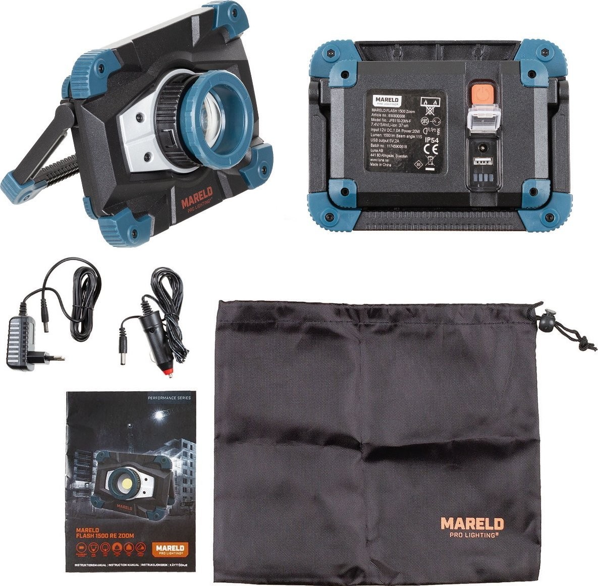 Mareld Arbeitsleuchte FLASH 1500 RE ZOOM