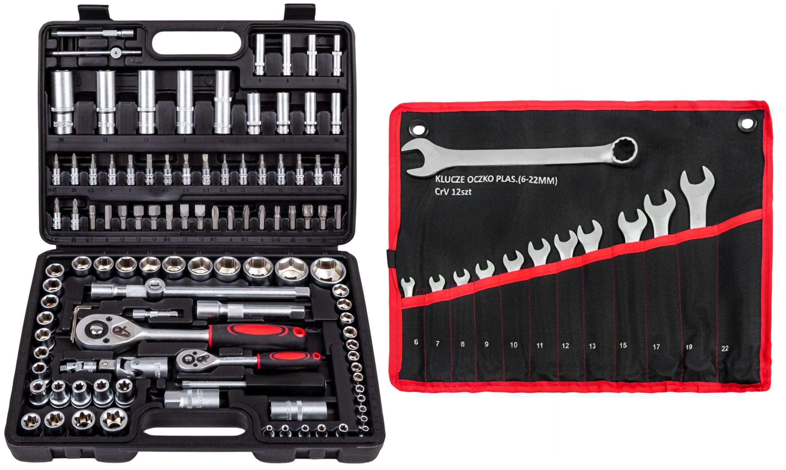 Werkzeugset, Schraubenschlüssel und Torx-Bits MASTIFF, 108-teilig, MFSC108 KLU17