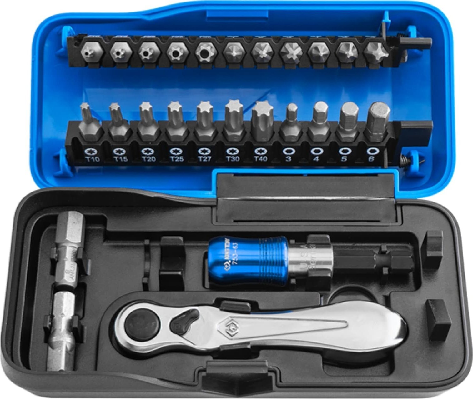 King Tony Werkzeugset 1/4"-Bit-Set mit Ratsche, 26-teilig, King Tony