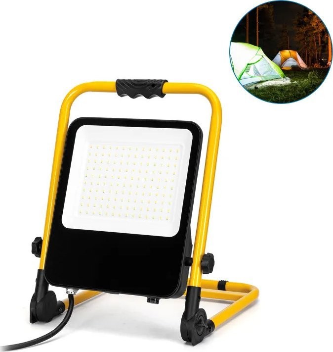 Aigostar  Tragbare Halogen-Arbeitsleuchte 100 W, 6500 K, mit Kabel Tragbare Arbeitsleuchte 100 W, 6500 K, aus Druckguss, mit Kabel