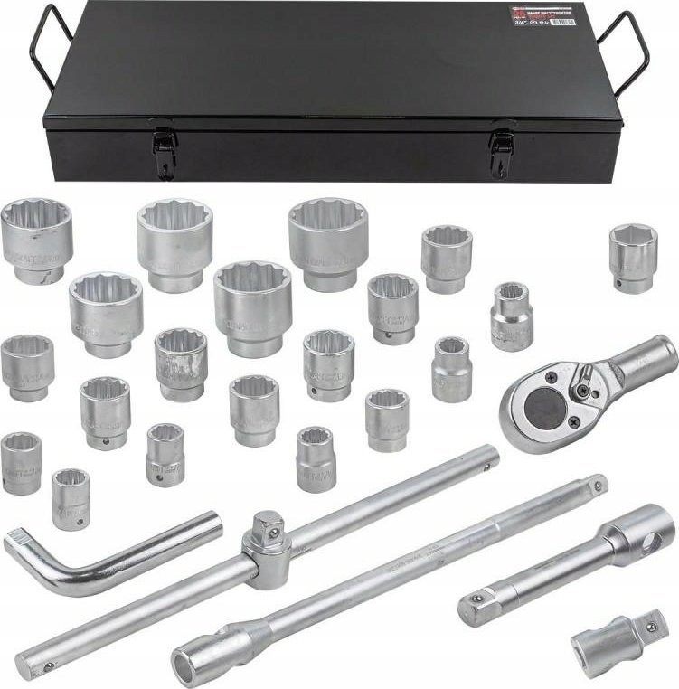 Forcekraft-Werkzeugsatz, 26-teilig, 3/4" (12-kant)