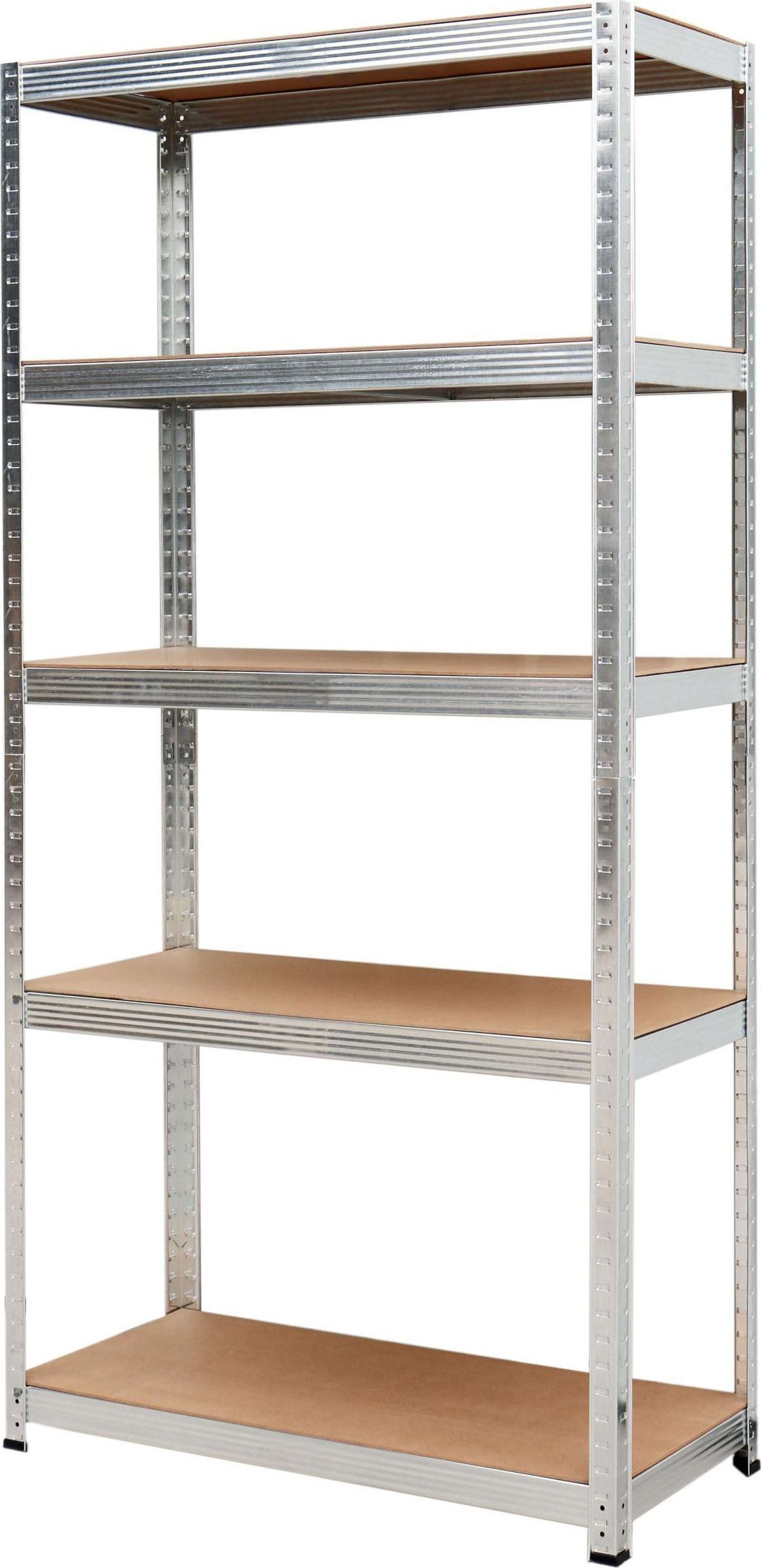 AWTools AWTOOLS REGAL MIT 5 EINLEGEN 180x90x40, TRAGFÄHIGKEIT 250 KG / 5,0 MM – STECKVERSCHLUSS, SCHNELLE MONTAGE