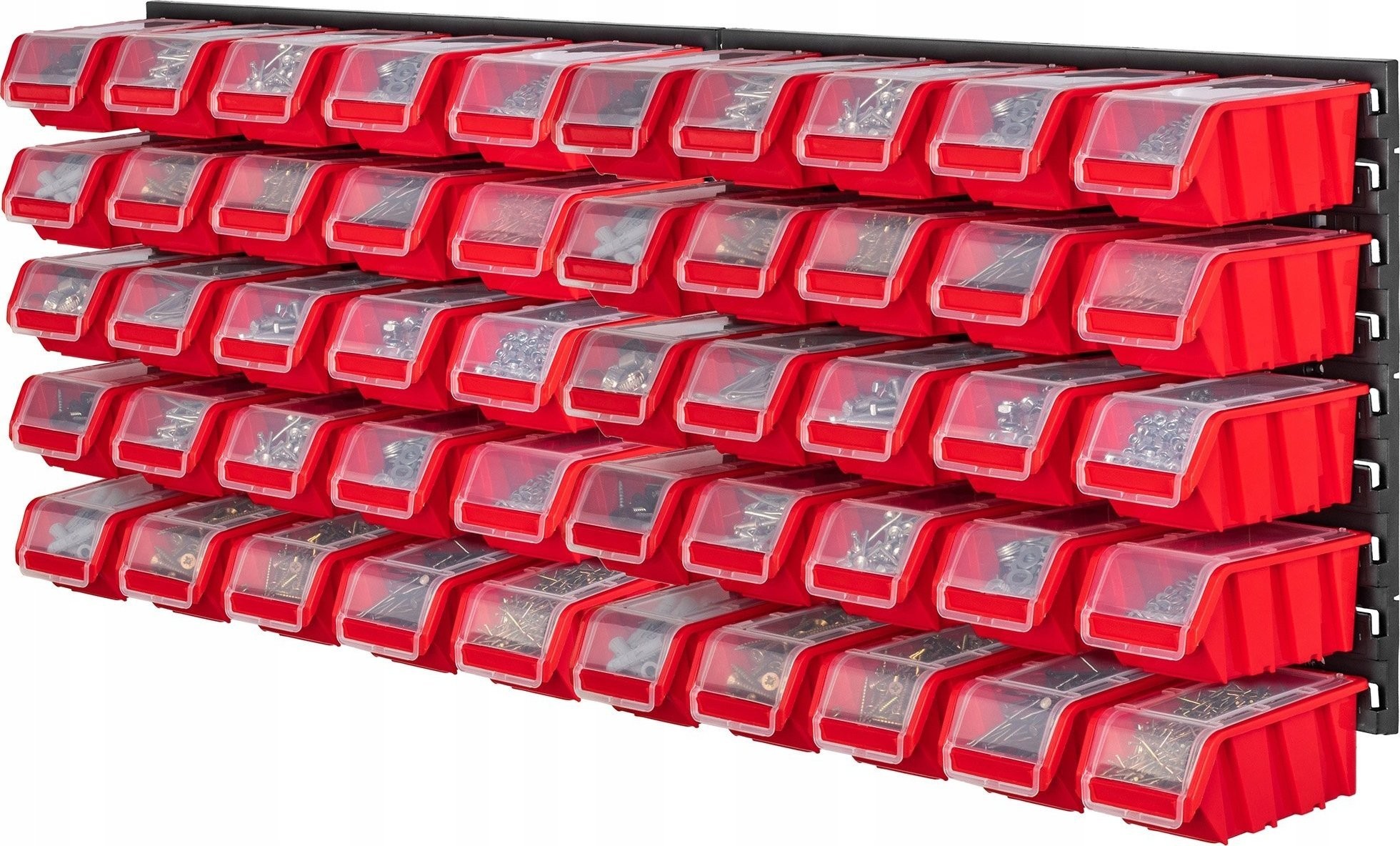 Kadax KADAX Werkzeugtafel 116 x 39, Wandhalterung für 50 Behälter