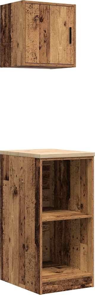 Garagenschränke, 2 Stück. Altes Holz. Leimholz