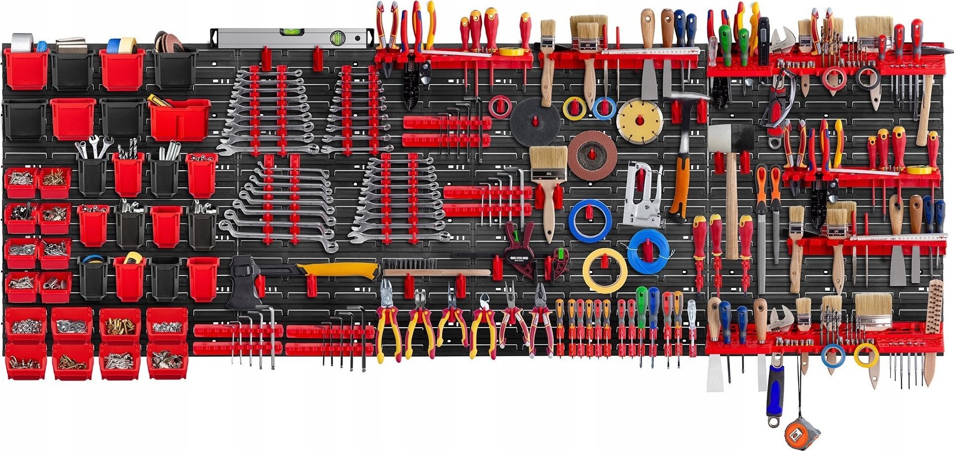 Kadax Werkzeugtafel Wand 232 x 78 cm, 122 Teile