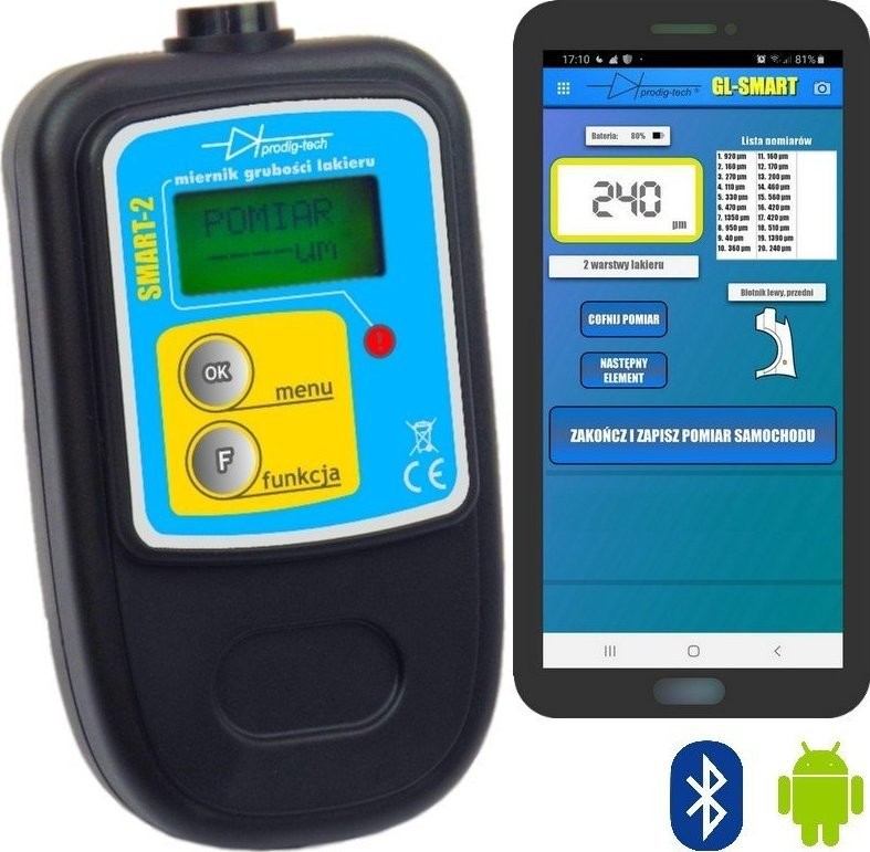 Prodig-Tech Lackdickenmessgerät für Fahrzeuge GL-SMART-2 Prodig-Tech