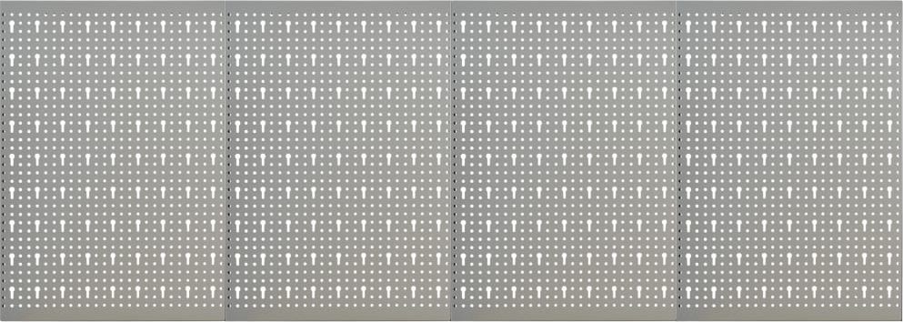 vidaXL Wandplatten, perforiert, 4 Stück, 40 x 58 cm, Stahl