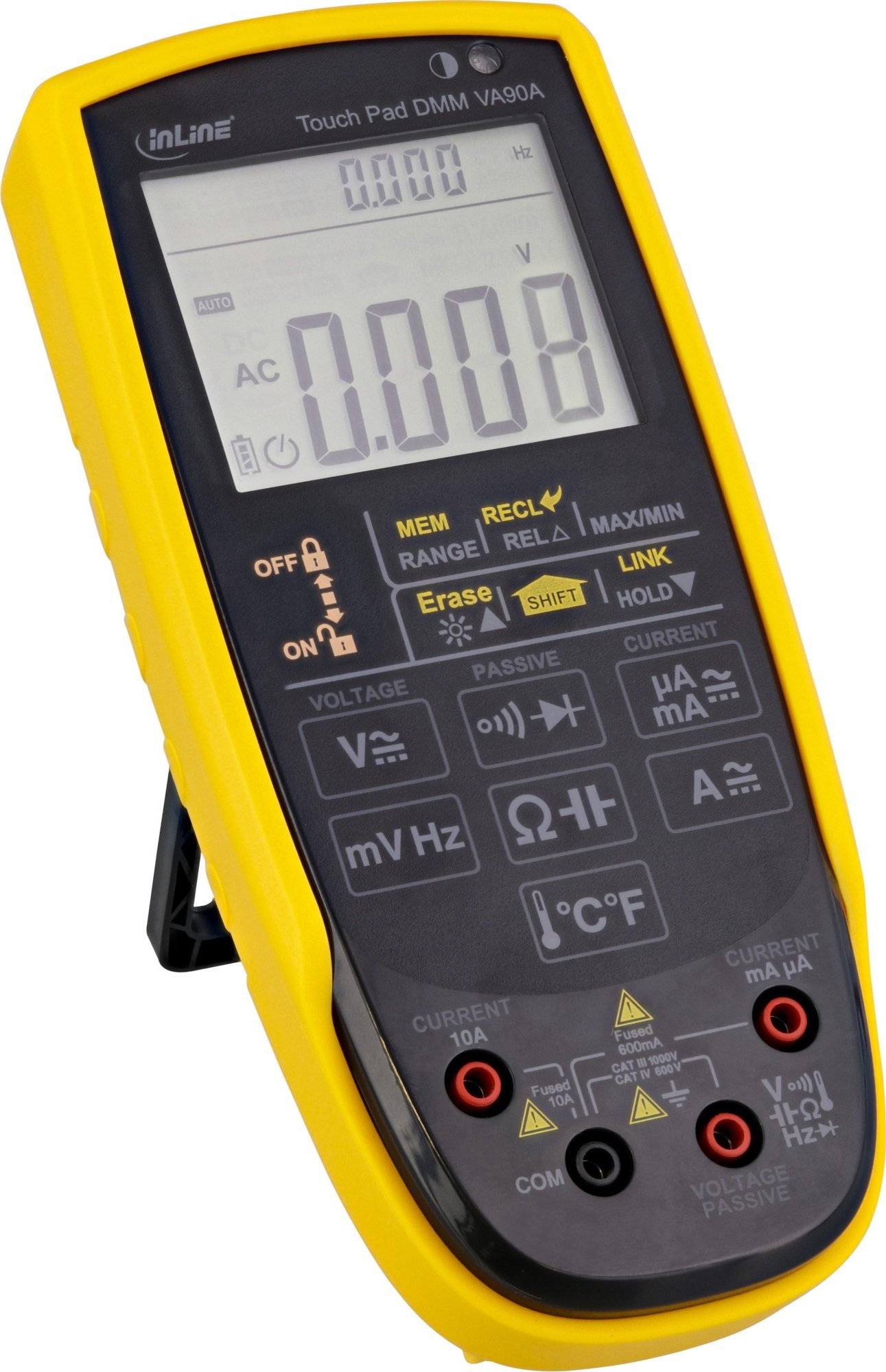 InLine InLine® Multimeter mit Touchpad und beleuchtetem Display, CAT III / CAT IV