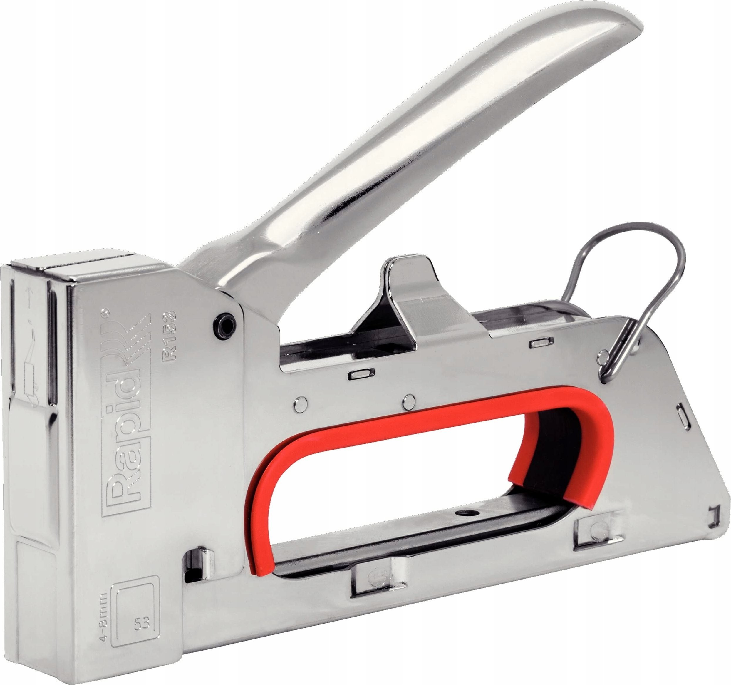 Rapid-Klammerpistole R153E 4–8 mm, rot, Nr. 53, Klammern PRO, Rapid