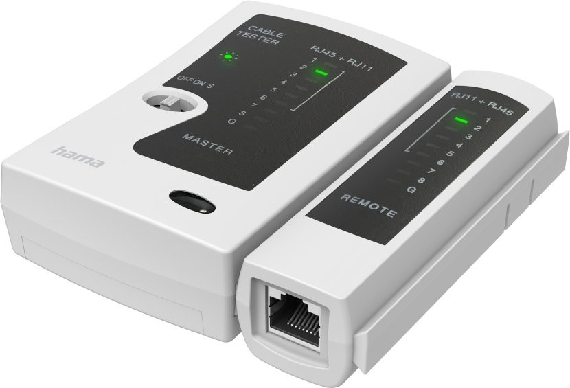 Hama 8p8c (RJ45)  6p6c oder 6p4c – Netzwerkkabel-Tester
