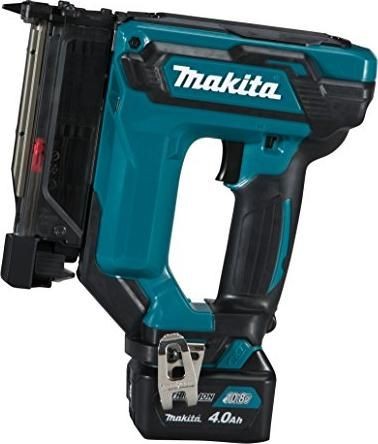 Makita Makita Akku-Heftgerät PT354DSMJ, 10,8 Volt, elektrisches Heftgerät (blau/schwarz, MAKPAC Größe 2, 2 Li-Ionen-Akkus à 4,0 Ah)