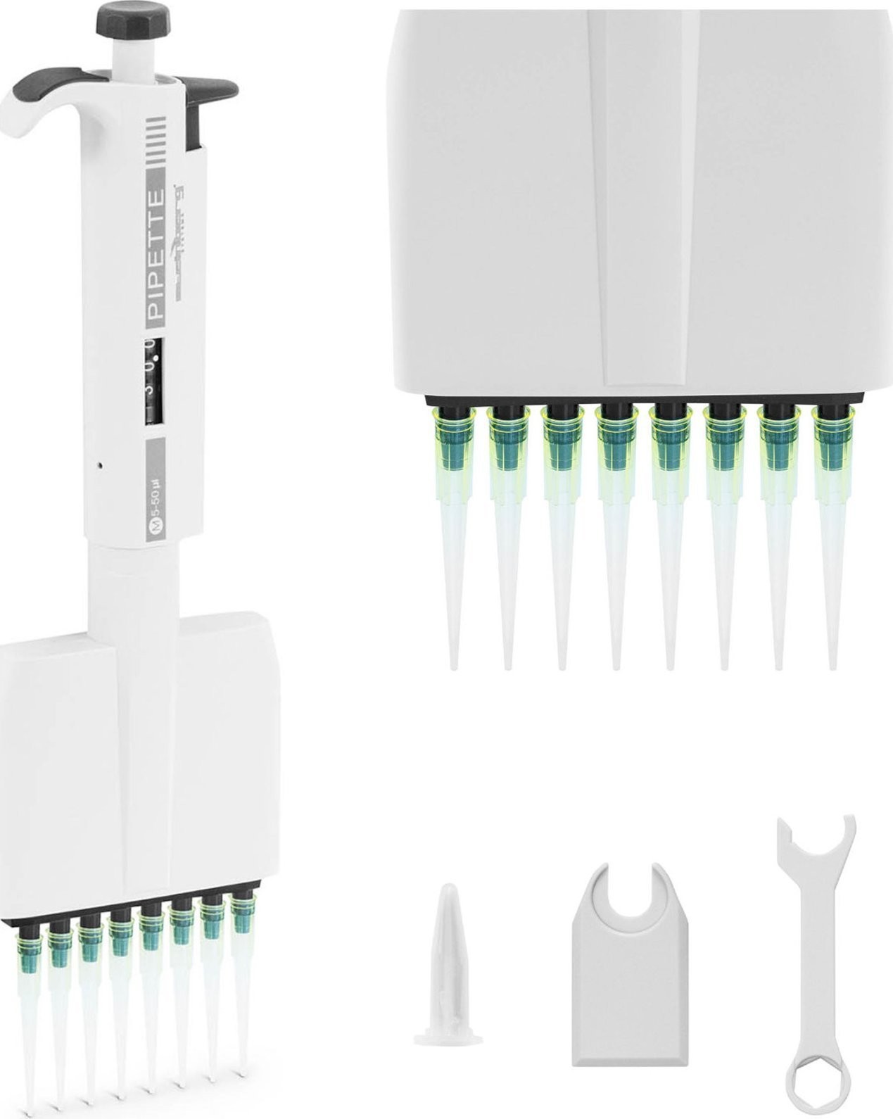 Steinberg 8-Kanal-Handlaborpipette 0,005–0,05 ml 8-Kanal-Handlaborpipette 0,005–0,05 ml