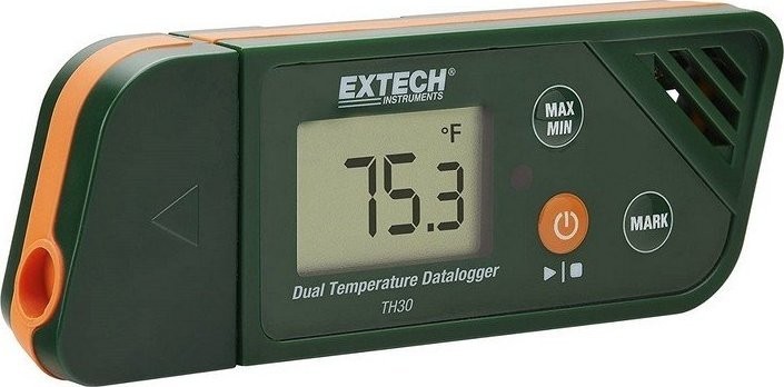 Extech Kompakter Doppel-Temperaturdatenlogger, TH30