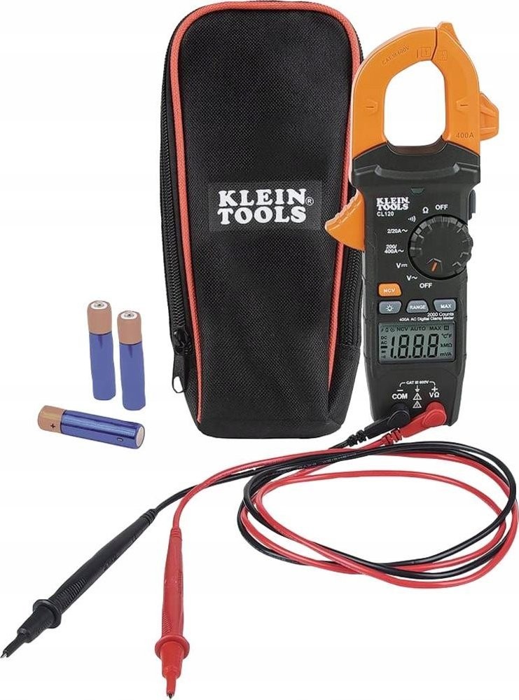 Klein Tools Klein Tools CL120, LCD, CAT III 600 V, 314 g, Schwarz, Orange