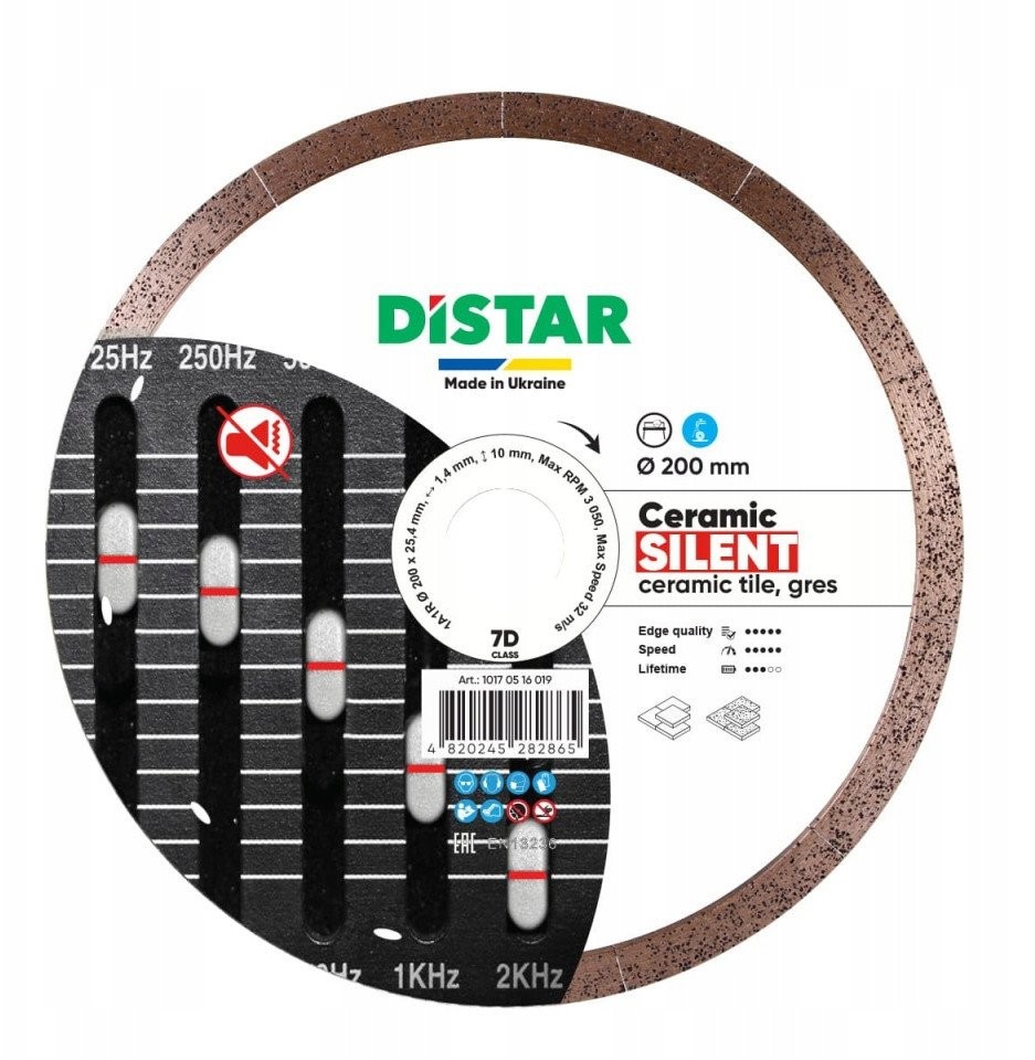 DISTAR DIAMOND BLADE CERAMIC SILENT 200 x 1,4 x 10 x 25,4
