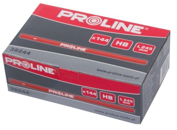 Pro-Line Tischlerbleistift, rot, HB, 245 mm, 144 Stück – 38244