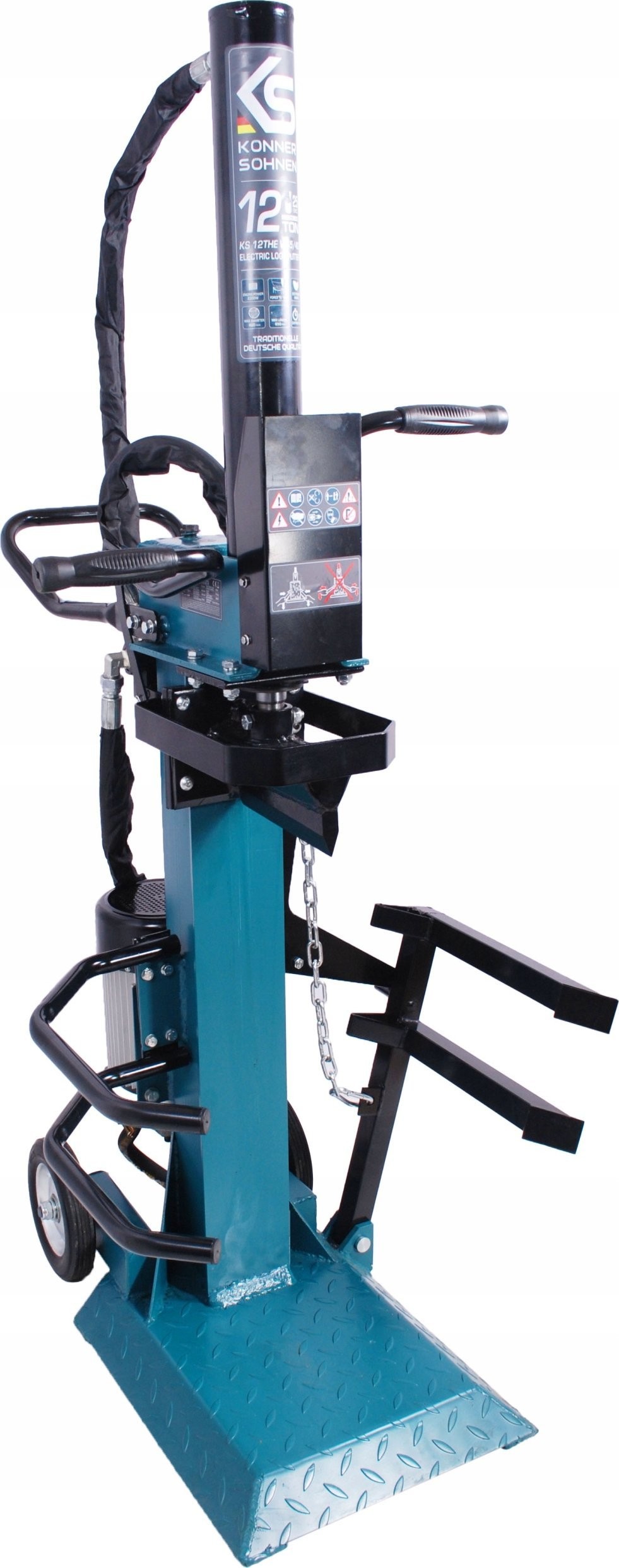 Könner & Söhnen ELEKTRISCHER VERTIKALER HOLZSPALTER KS 12THE V 65/40 + SCHUTZVISIER