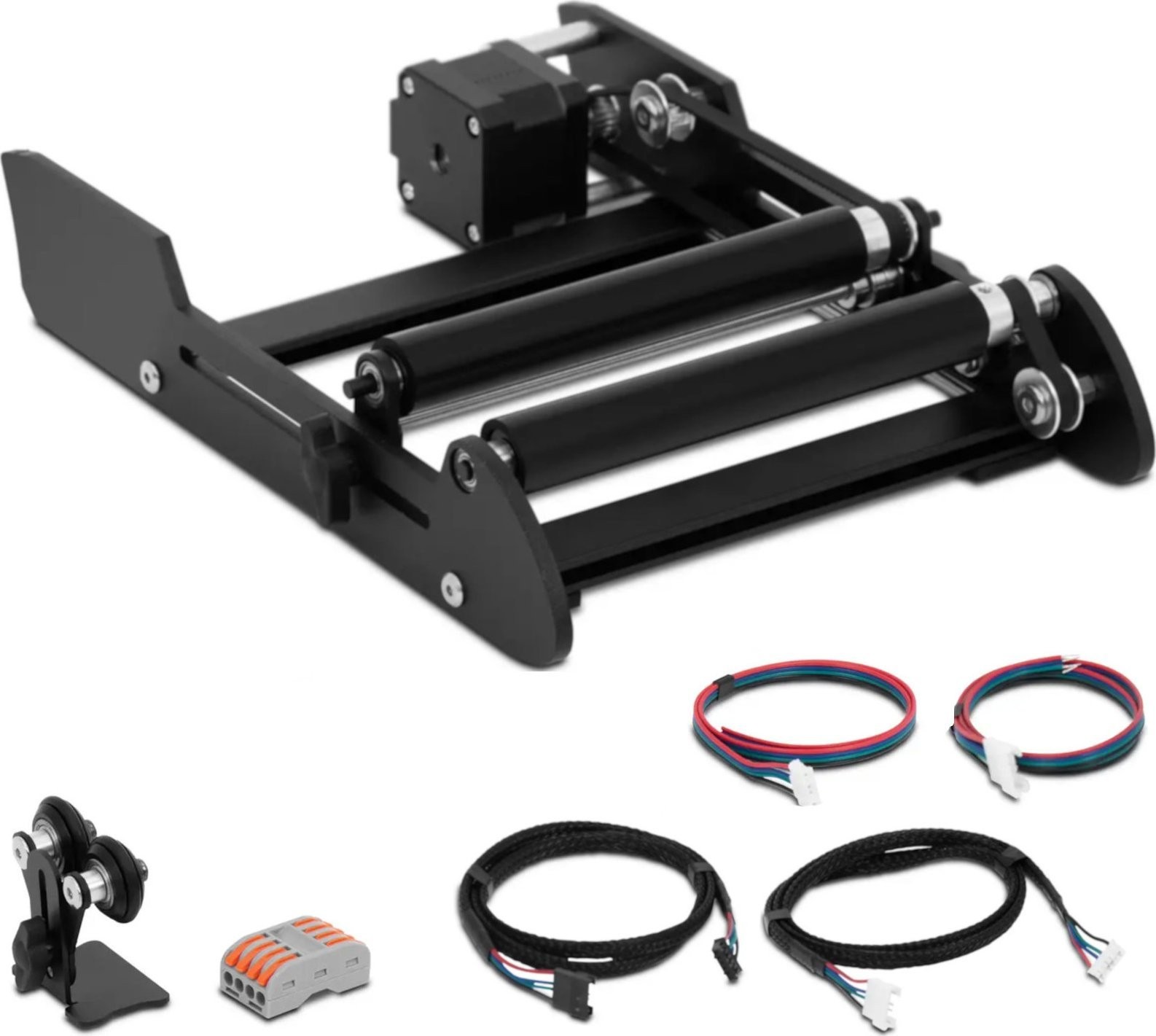 Steinberg Drehbare Aufsatzrolle für Lasergravierer, Bereich 3–200 mm Drehbare Aufsatzrolle für Lasergravierer, Bereich