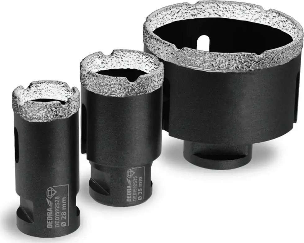 Dedra Diamantbohrerset VB, 3-teilig, 28, 35, 68 mm