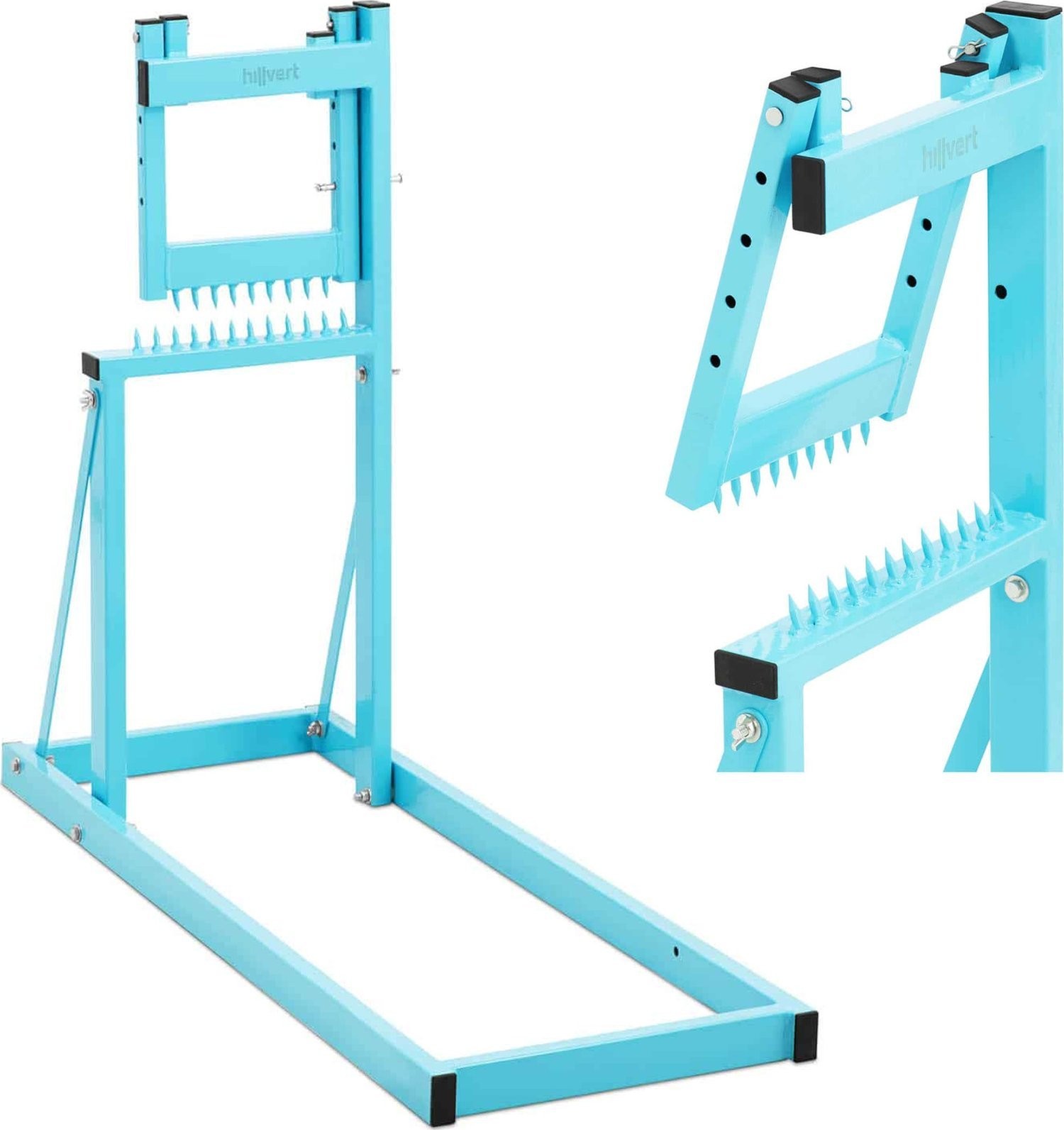 Hillvert Klappbarer Holzspaltständer für Holzstämme mit einem Durchmesser von 25 cm und einer Länge von 2,4 m Klappbarer Holzspaltständer für Holzstämme mit einem Durchmesser von