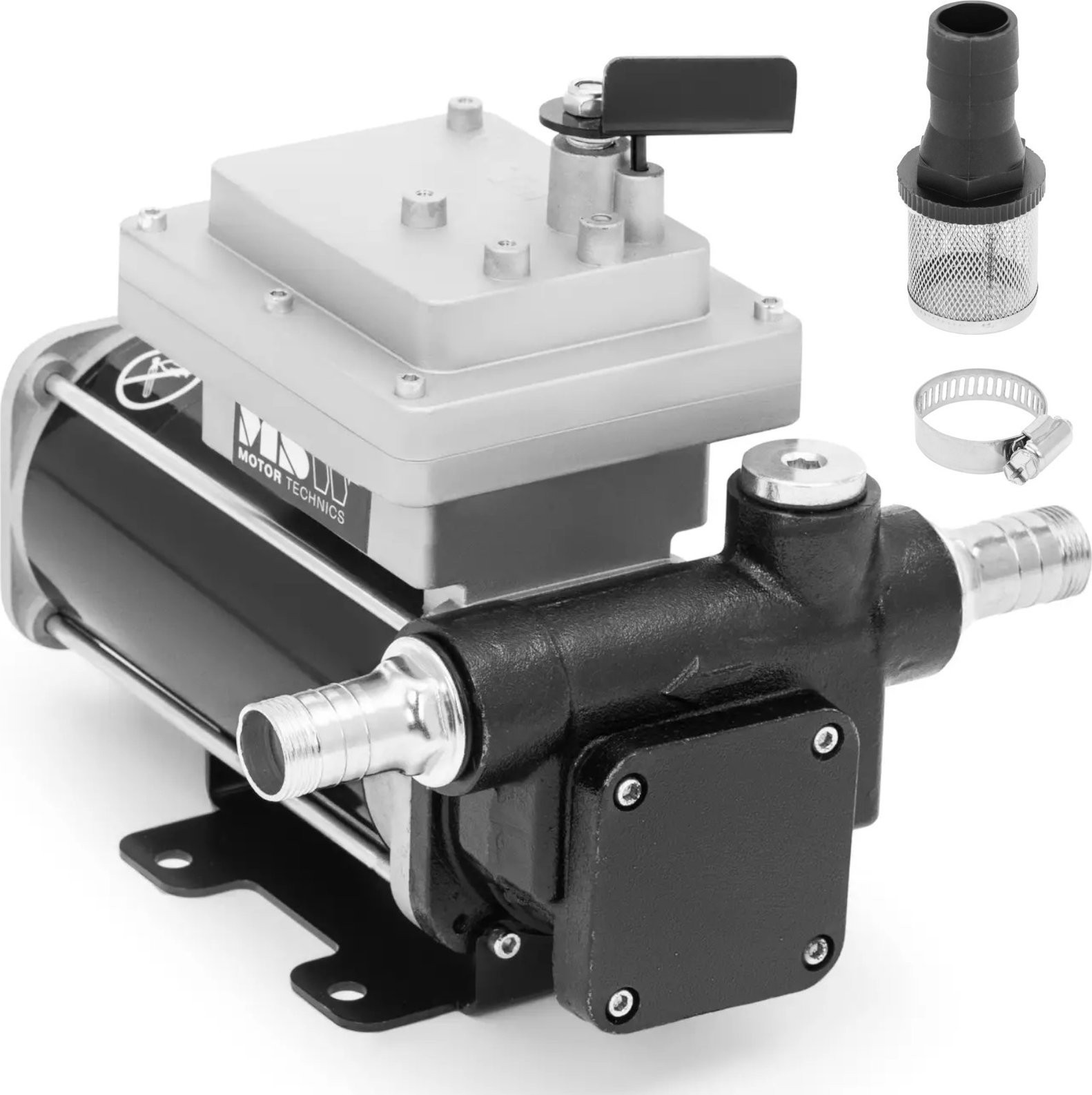 MSW Selbstansaugende Kraftstoffpumpe für Diesel und Kerosin, 57 l/min, 1,2 bar, Förderhöhe bis zu 12 m, 370 W Selbstansaugende Kraftstoffpumpe für Diesel und Kerosin, 57 l/min