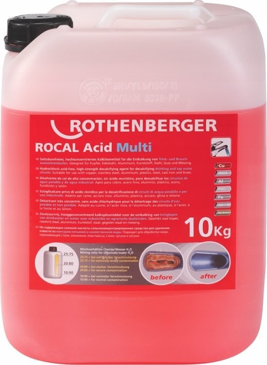 Rothenberger Entkalkungsmittel ROTHENBERGER RoCal Acid Multi 10,0 kg