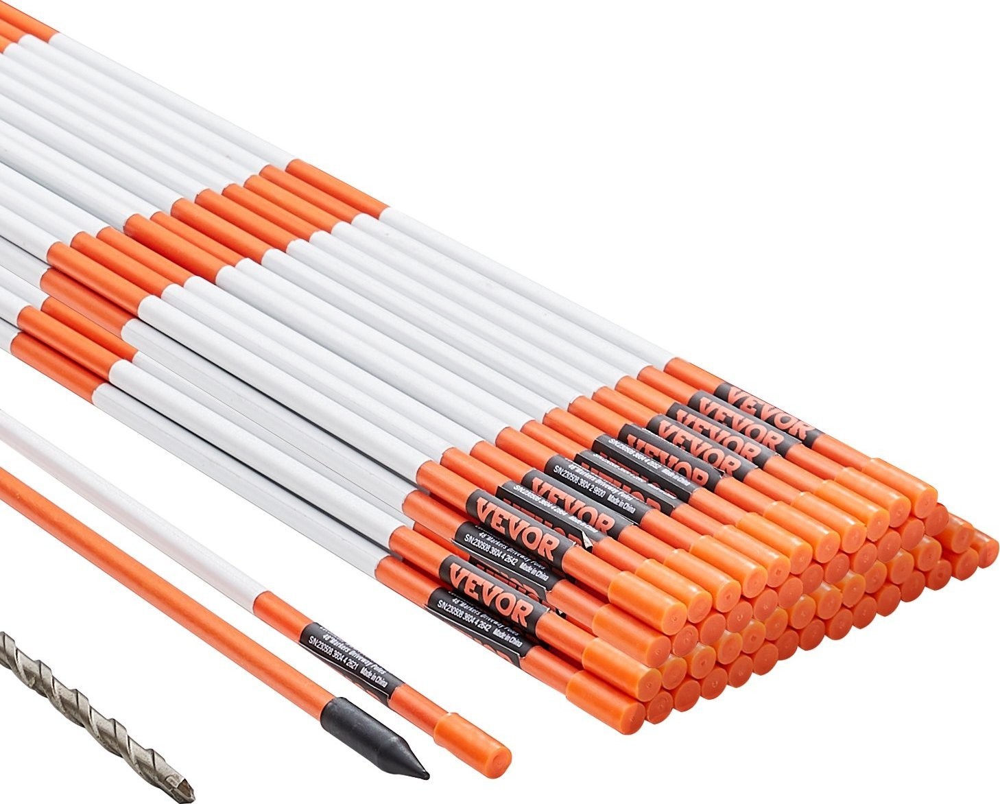 Set mit 100 Straßenmarkierungen (122 cm)