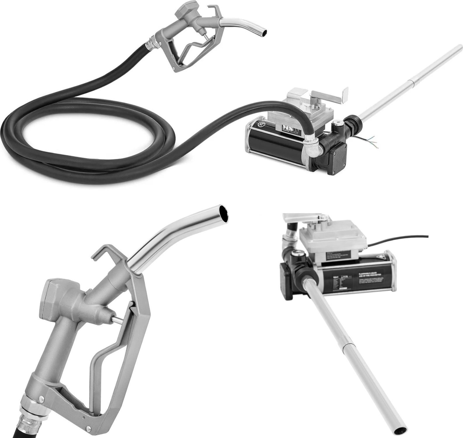 MSW Selbstansaugende Kerosinpumpe 57 l/min, 1,2 bar, Förderhöhe bis zu 12 m, 370 W Selbstansaugende Kerosinpumpe 57 l/min, 1,2 bar, Förderhöhe bis zu 1 m