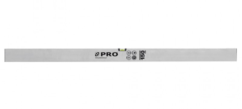PRO Maurerlatte mit Wasserwaage, 250 cm, 3-01-02-19-250