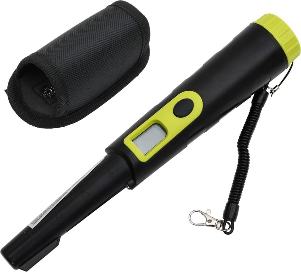 vidaXL Präzisions-Metalldetektor mit LCD-Display, schwarz-gelb