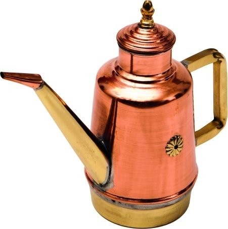 GI.METAL Gi.Metal Verzinnte Ölkanne im Retro-Stil, 1,40 l