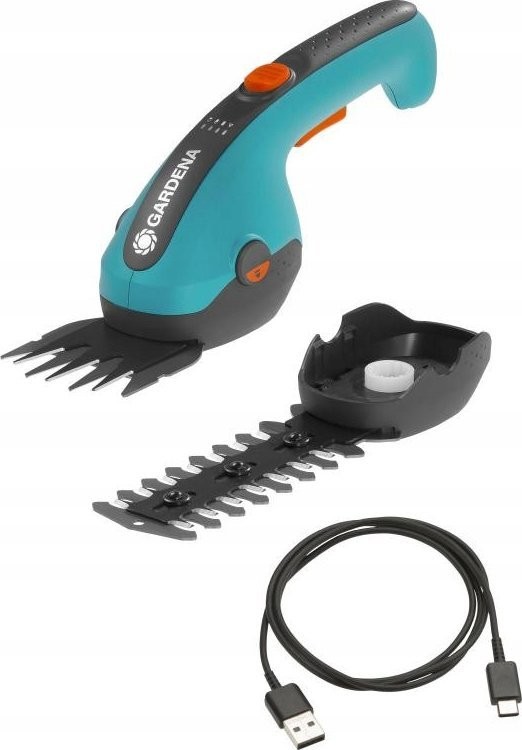 Gardena GARDENA Akku-Rasenschere ClassicCut Li, 3,6 Volt, Set mit Strauchmesser (türkis/schwarz, Li-Ionen-Akku 2,5 Ah)