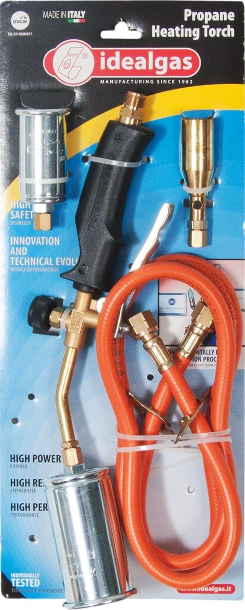 Idealgas Gasbrenner für Dachdecker + Düsen. IDEALGAS IFKL108