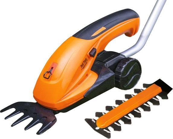 Profi Tools Akku-Schere mit Teleskopstiel für Gras und Hecken N0E-KT01