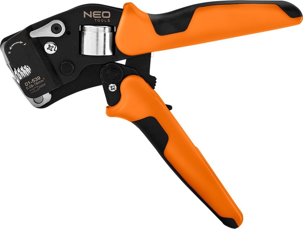 Neo Crimpzange für Aderendhülsen CRV 230 mm, selbstausrichtend 0,08–16 mm², AWG 26–5